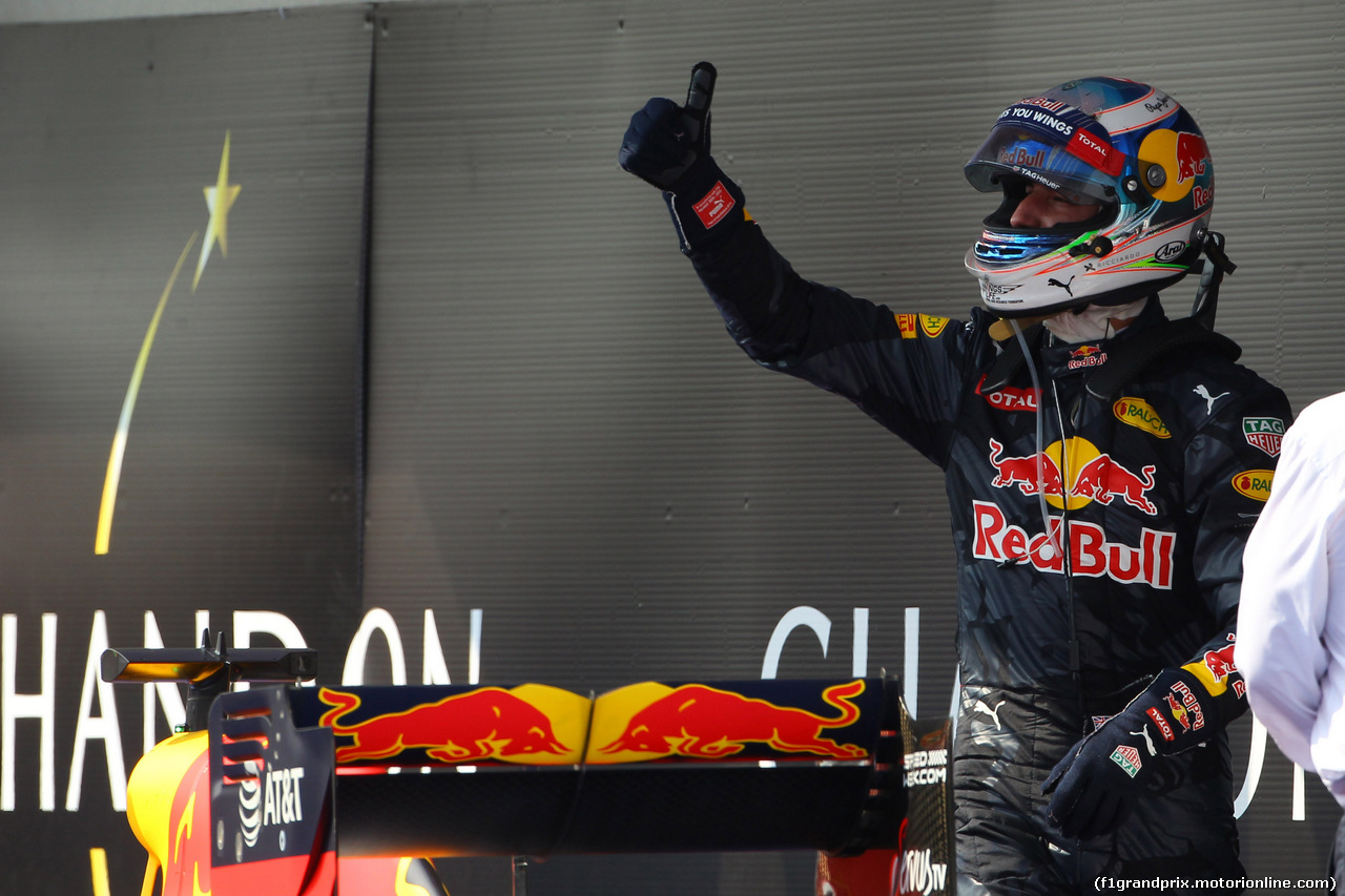 GP UNGHERIA, 24.07.2016 - Gara, terzo Daniel Ricciardo (AUS) Red Bull Racing RB12