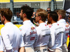 GP UNGHERIA, 24.07.2016 - Gara, The drives observe the national anthem, Nico Rosberg (GER) Mercedes AMG F1 W07 Hybrid