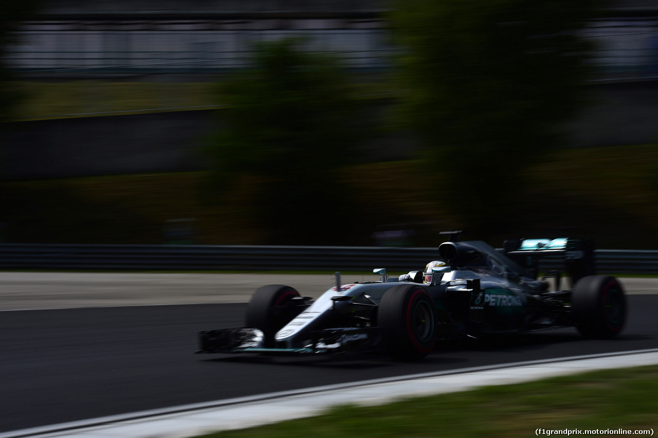 GP UNGHERIA, 23.07.2016 - Prove Libere 3, Lewis Hamilton (GBR) Mercedes AMG F1 W07 Hybrid