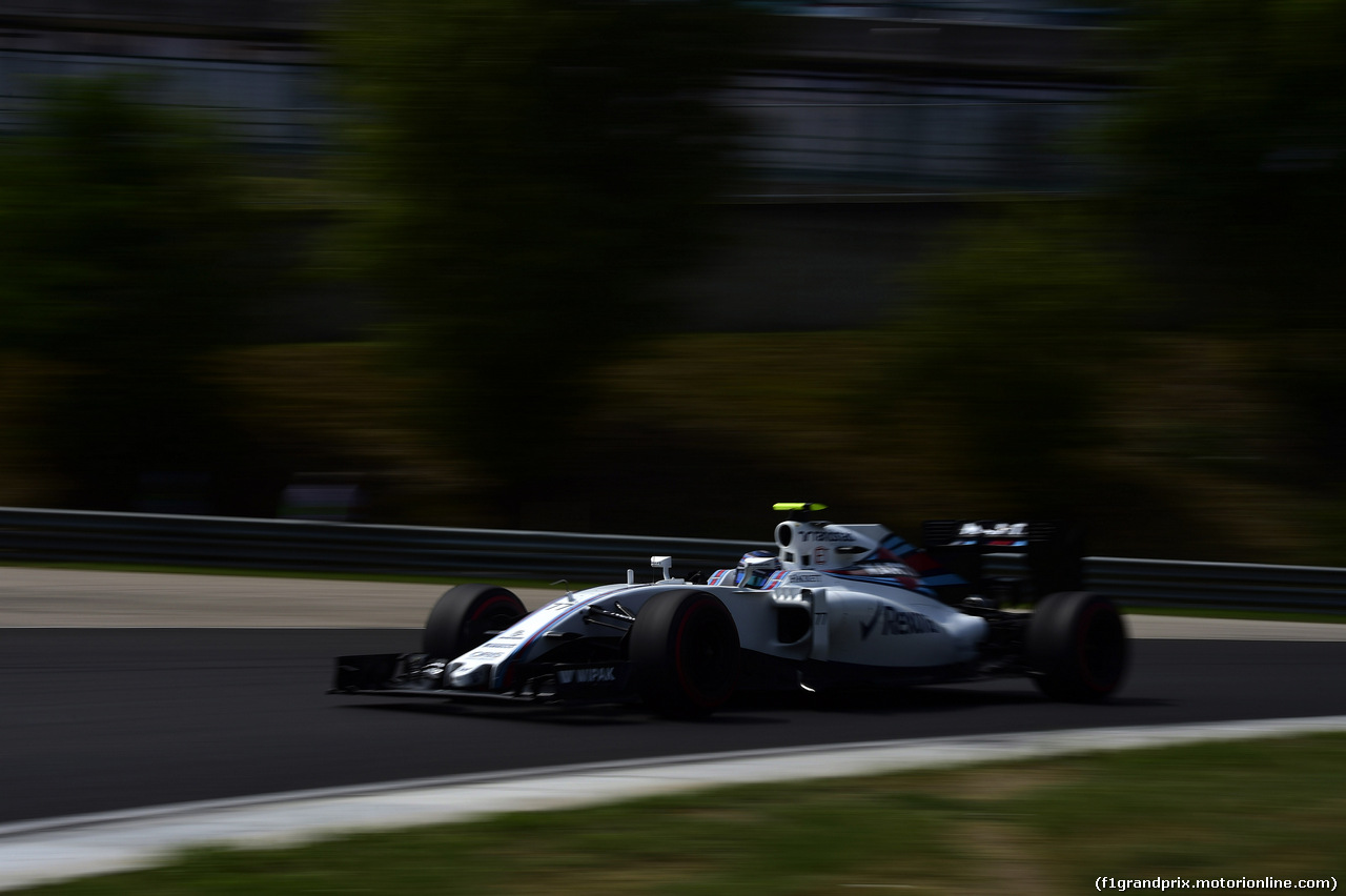 GP UNGHERIA, 23.07.2016 - Prove Libere 3, Valtteri Bottas (FIN) Williams FW38