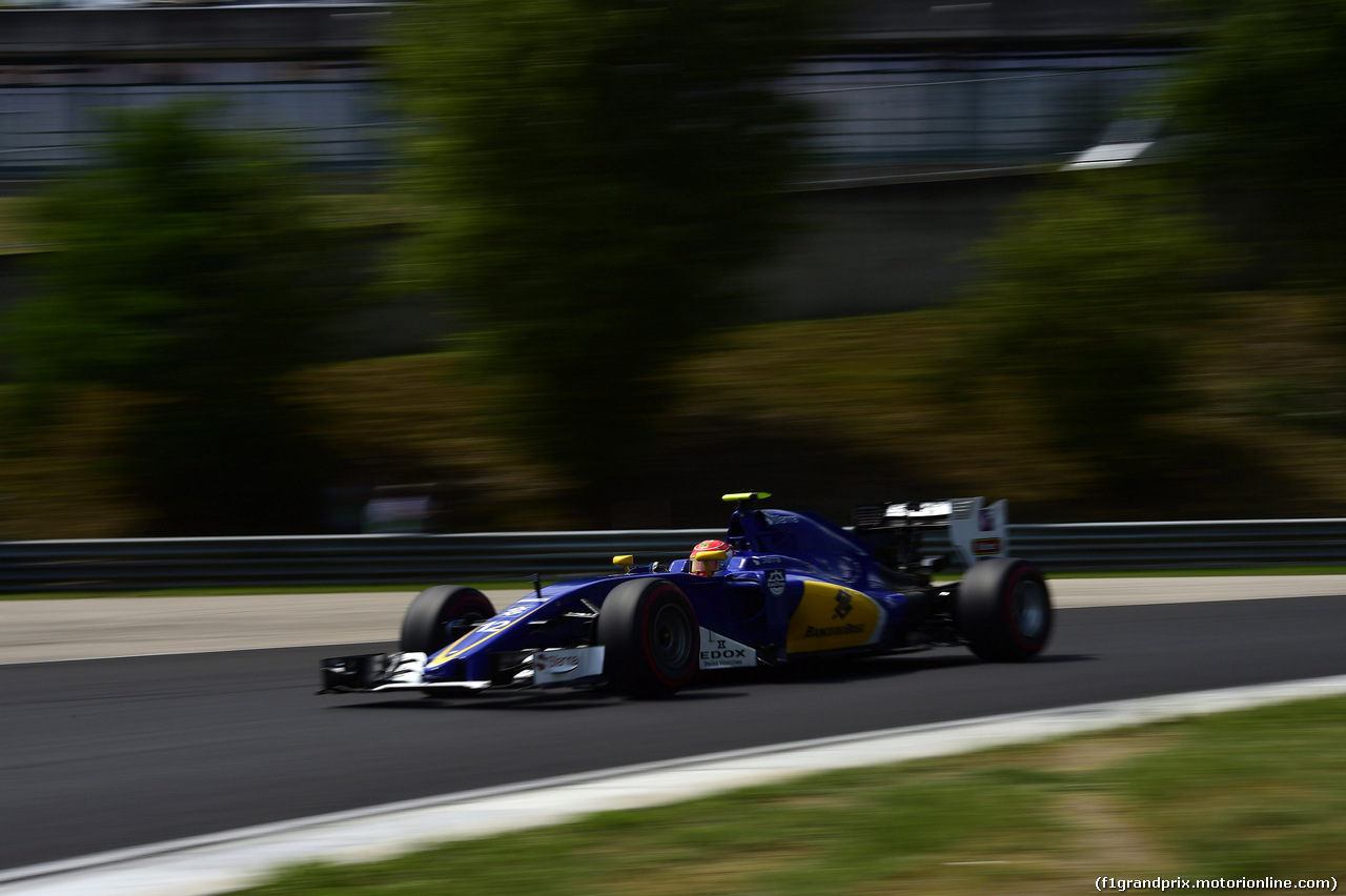 GP UNGHERIA, 23.07.2016 - Prove Libere 3, Felipe Nasr (BRA) Sauber C34