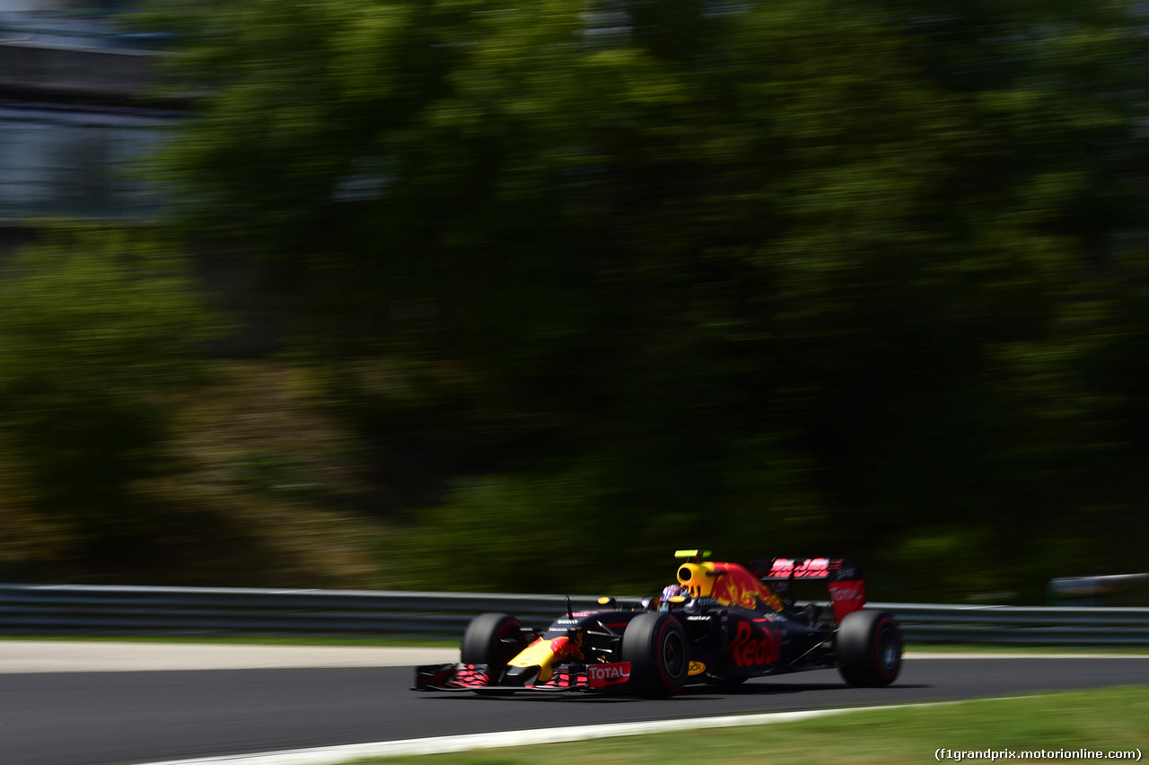 GP UNGHERIA, 23.07.2016 - Prove Libere 3, Max Verstappen (NED) Red Bull Racing RB12