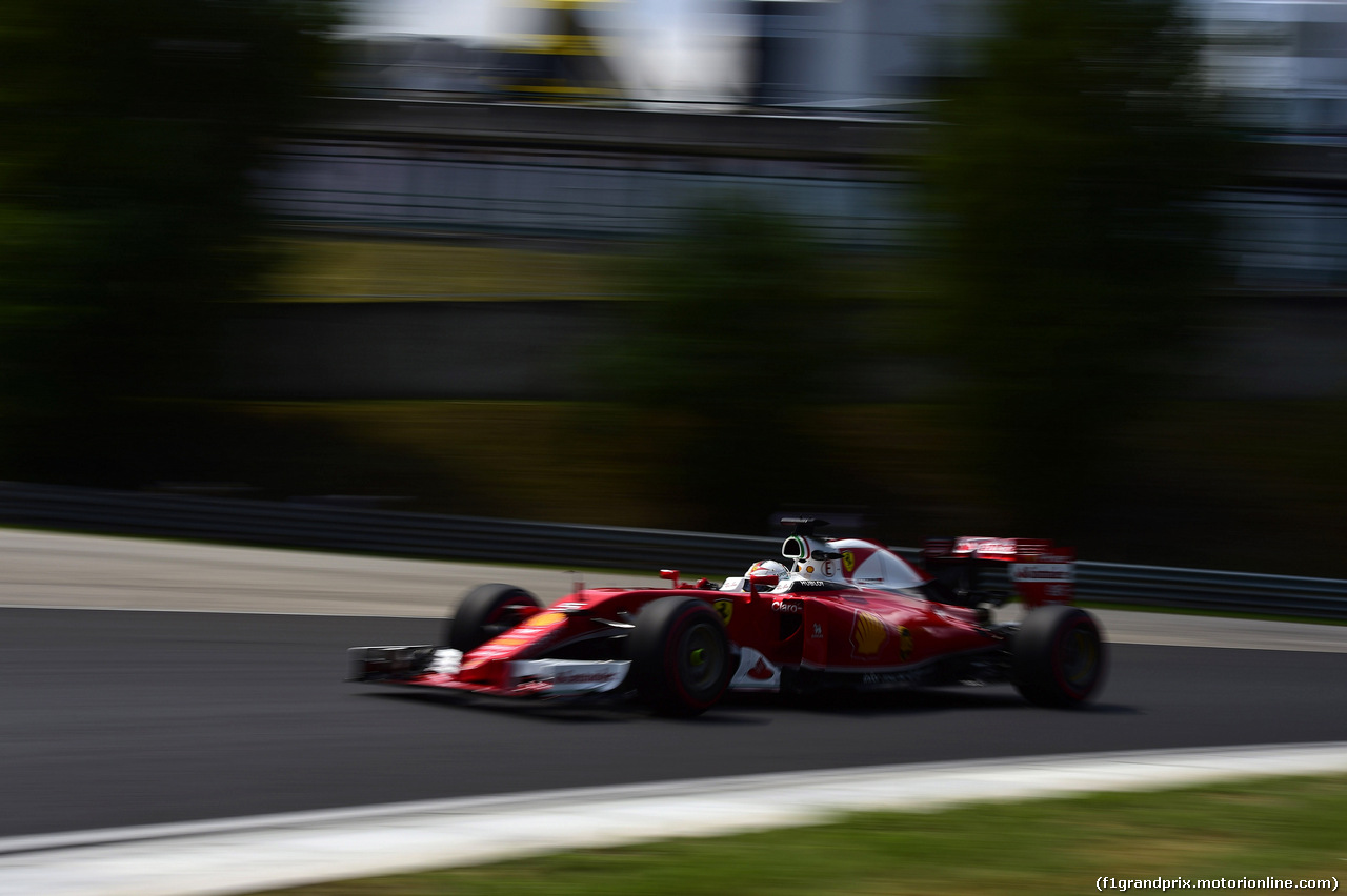 GP UNGHERIA, 23.07.2016 - Prove Libere 3, Sebastian Vettel (GER) Ferrari SF16-H