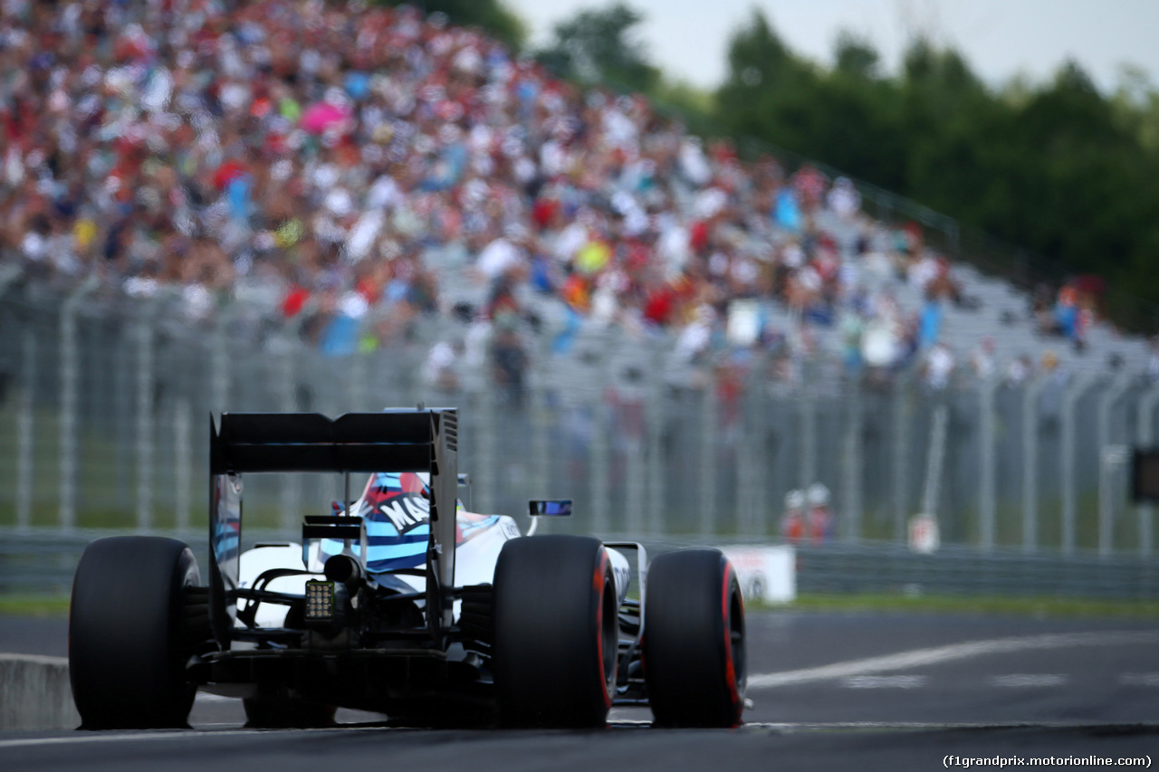 GP UNGHERIA, 23.07.2016 - Prove Libere 3, Valtteri Bottas (FIN) Williams FW38