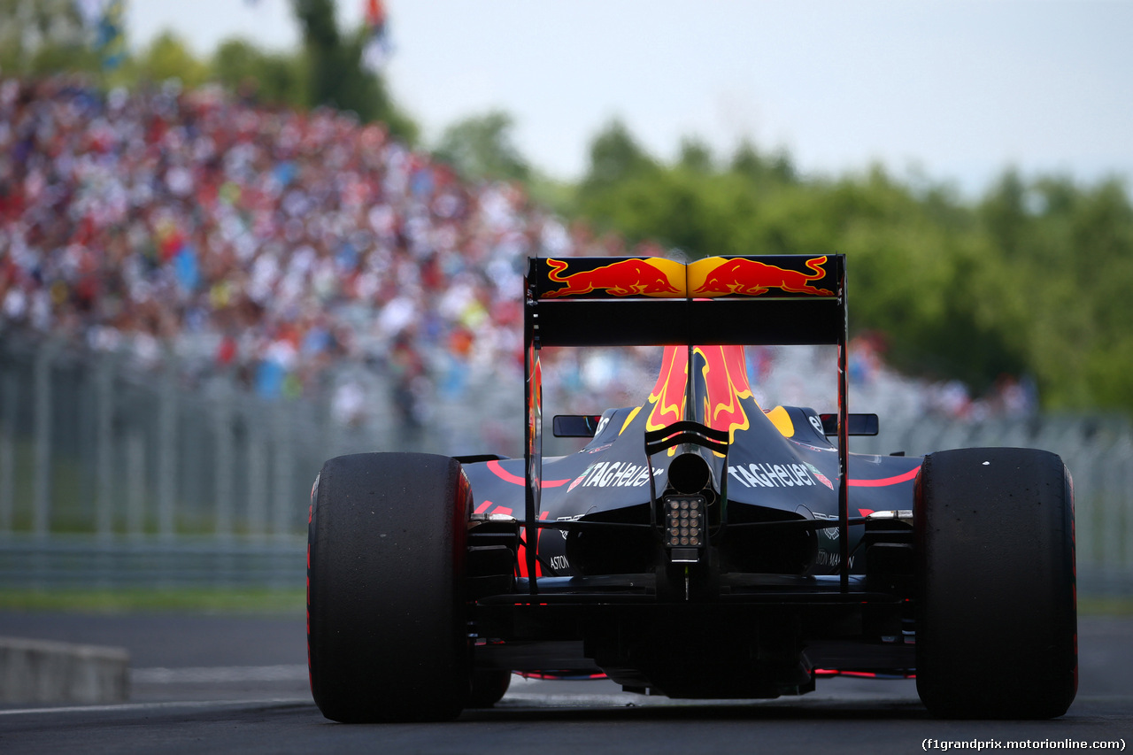 GP UNGHERIA, 23.07.2016 - Prove Libere 3, Daniel Ricciardo (AUS) Red Bull Racing RB12