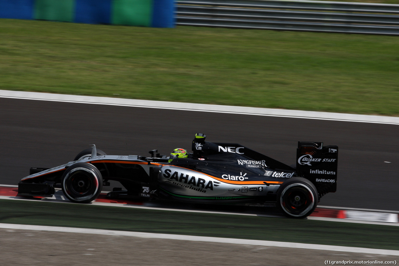 GP UNGHERIA, 23.07.2016 - Prove Libere 3, Sergio Perez (MEX) Sahara Force India F1 VJM09