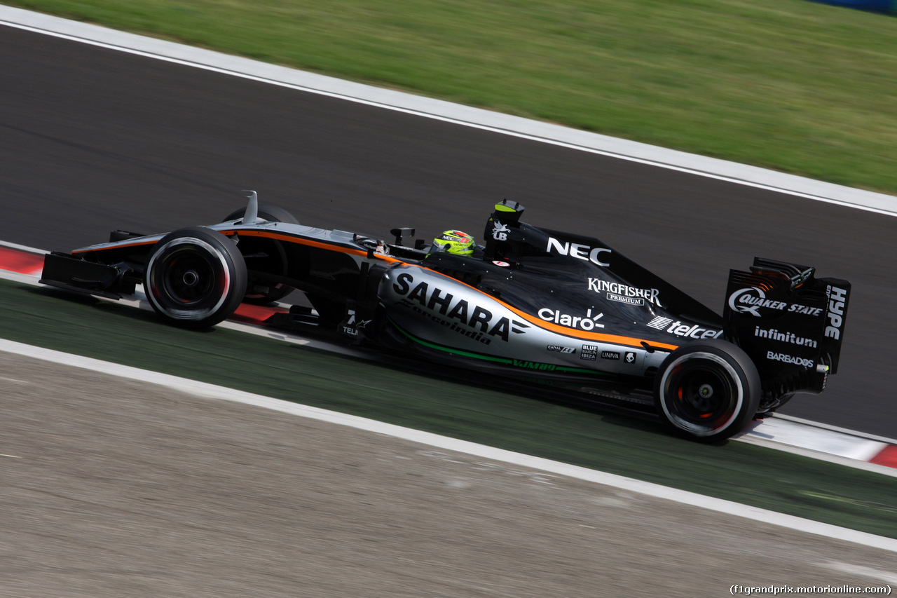 GP UNGHERIA, 23.07.2016 - Prove Libere 3, Sergio Perez (MEX) Sahara Force India F1 VJM09