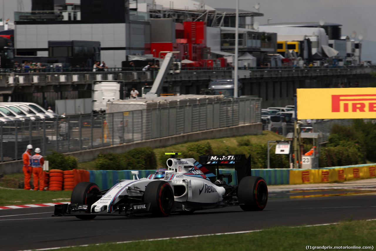 GP UNGHERIA, 23.07.2016 - Prove Libere 3, Valtteri Bottas (FIN) Williams FW38