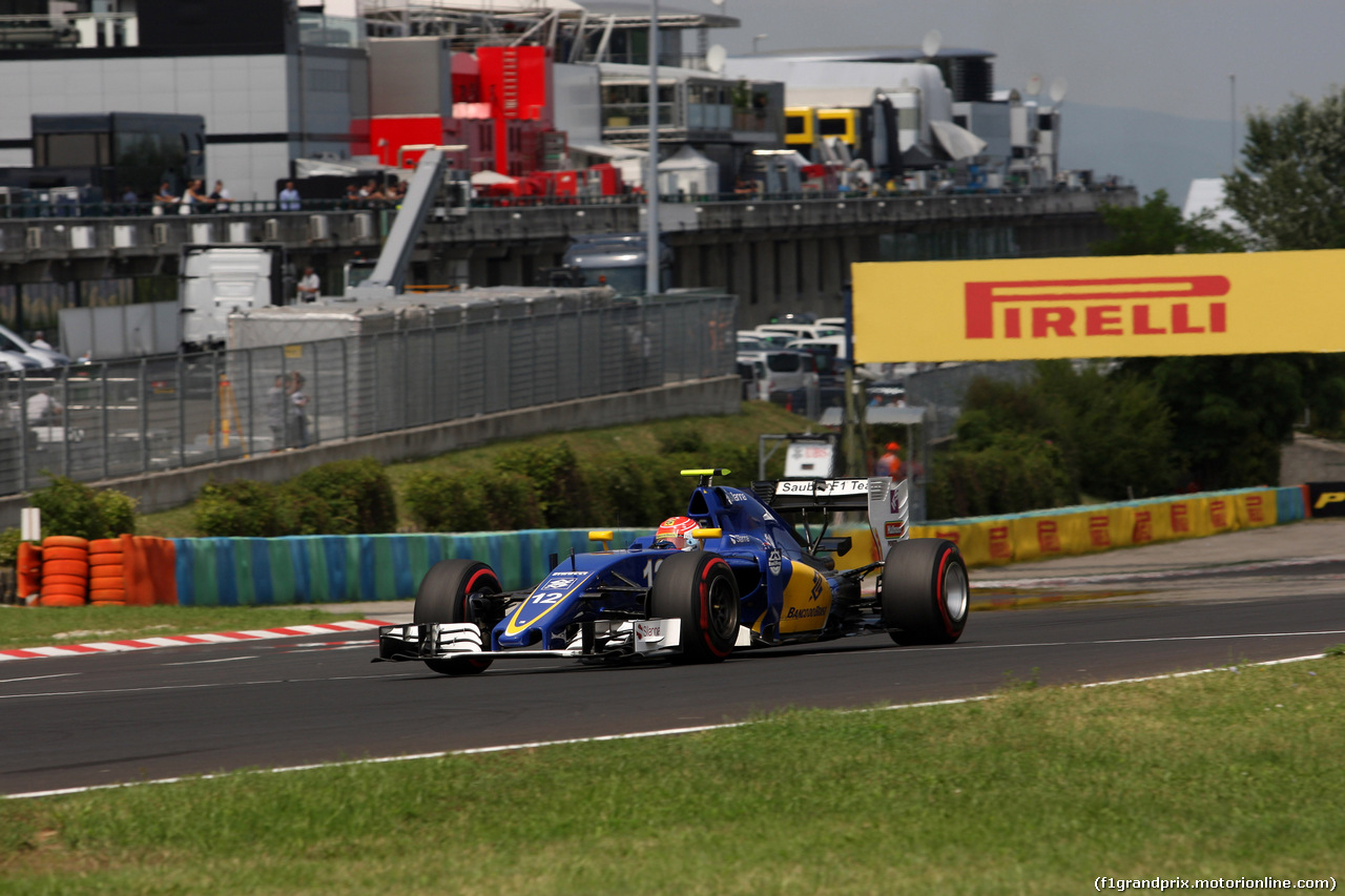 GP UNGHERIA, 23.07.2016 - Prove Libere 3, Felipe Nasr (BRA) Sauber C34