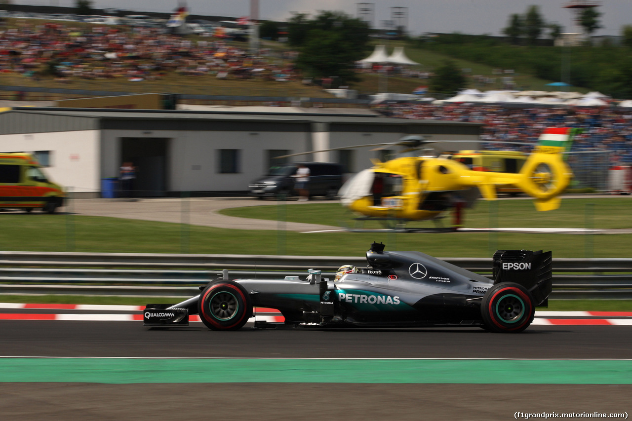 GP UNGHERIA, 23.07.2016 - Prove Libere 3, Lewis Hamilton (GBR) Mercedes AMG F1 W07 Hybrid