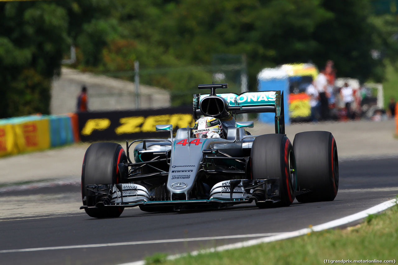 GP UNGHERIA, 23.07.2016 - Prove Libere 3, Lewis Hamilton (GBR) Mercedes AMG F1 W07 Hybrid