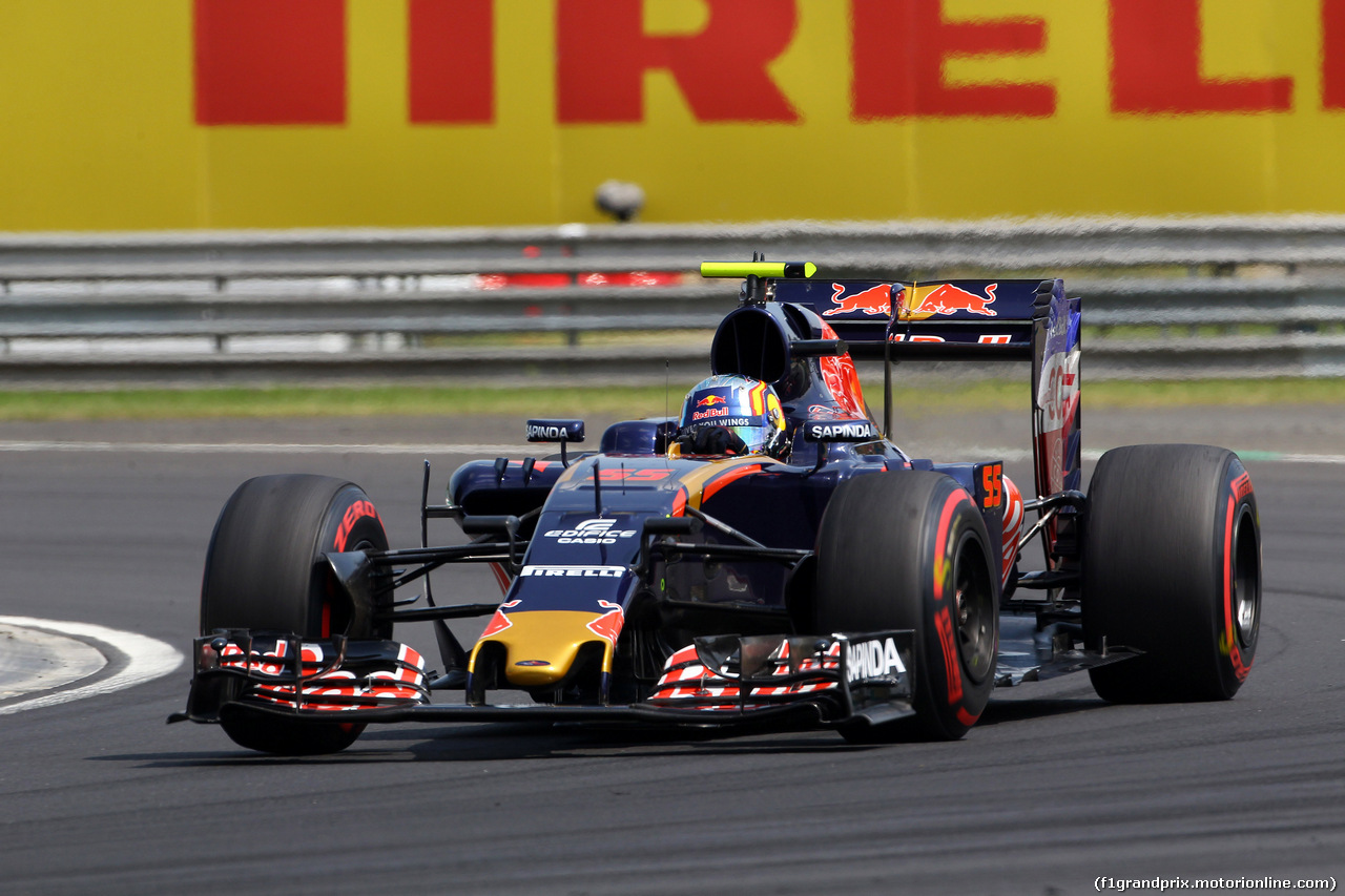 GP UNGHERIA, 23.07.2016 - Prove Libere 3, Carlos Sainz Jr (ESP) Scuderia Toro Rosso STR11