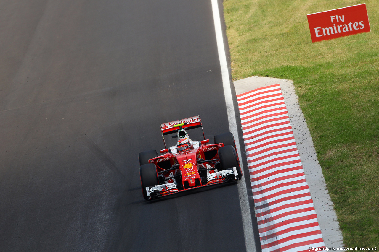 GP UNGHERIA, 23.07.2016 - Prove Libere 3, Kimi Raikkonen (FIN) Ferrari SF16-H