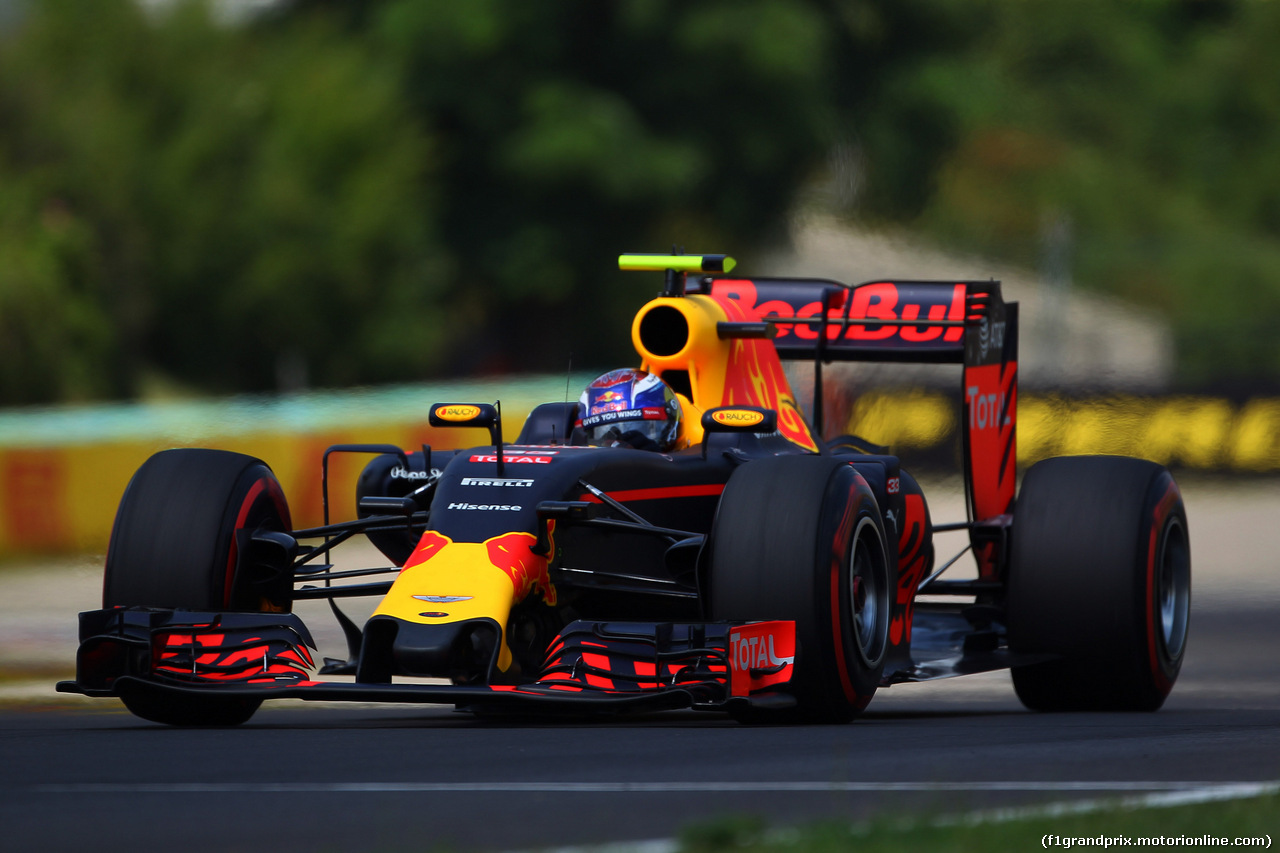 GP UNGHERIA, 23.07.2016 - Prove Libere 3, Max Verstappen (NED) Red Bull Racing RB12