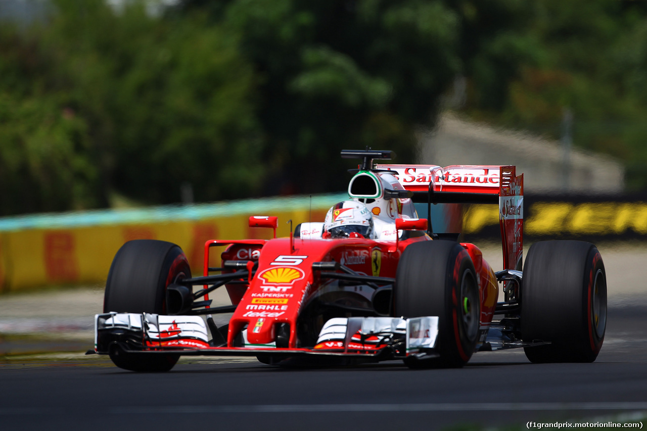 GP UNGHERIA, 23.07.2016 - Prove Libere 3, Sebastian Vettel (GER) Ferrari SF16-H