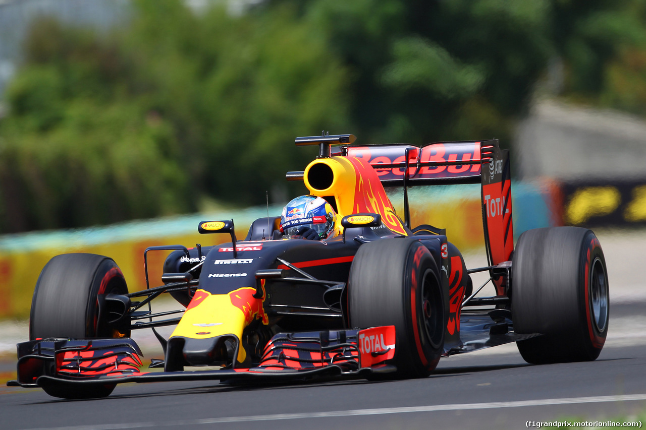 GP UNGHERIA, 23.07.2016 - Prove Libere 3, Daniel Ricciardo (AUS) Red Bull Racing RB12