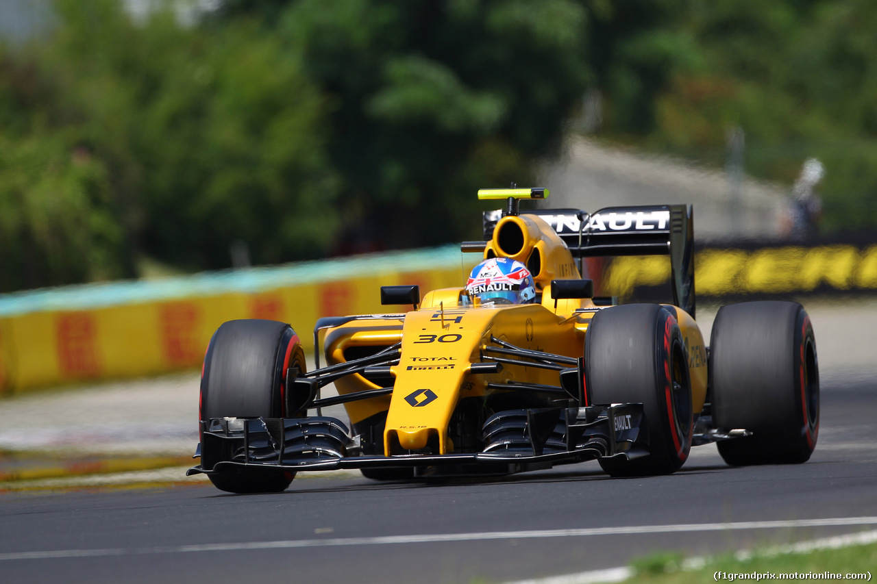 GP UNGHERIA, 23.07.2016 - Prove Libere 3, Jolyon Palmer (GBR) Renault Sport F1 Team RS16