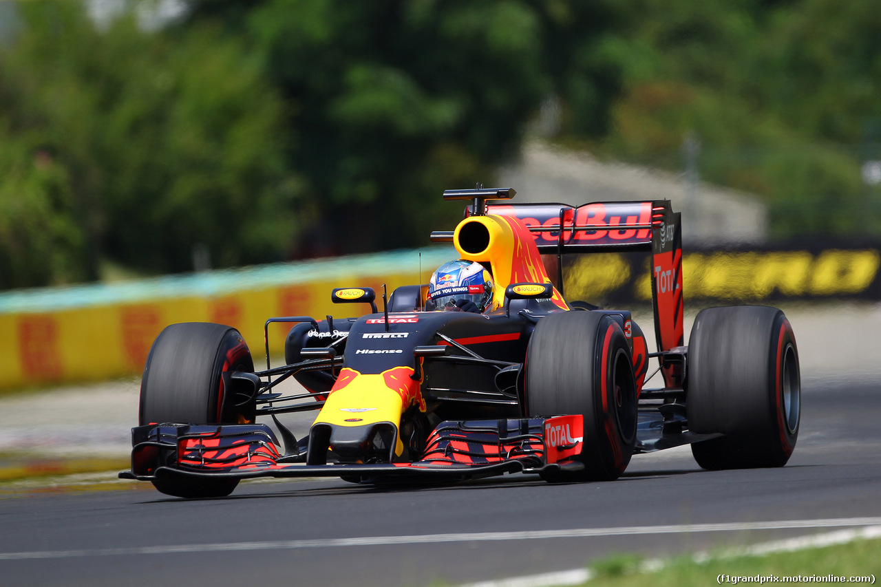 GP UNGHERIA, 23.07.2016 - Prove Libere 3, Daniel Ricciardo (AUS) Red Bull Racing RB12