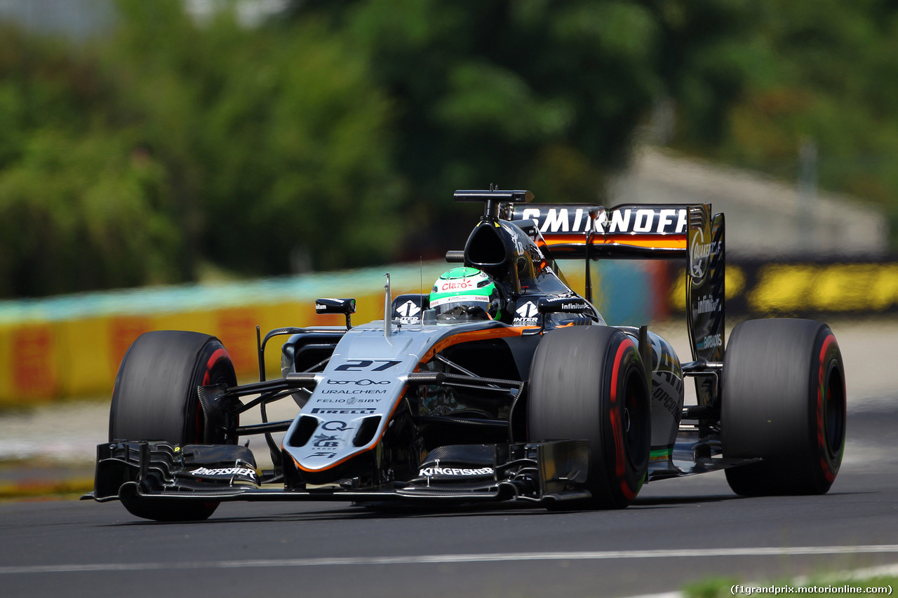 GP UNGHERIA, 23.07.2016 - Prove Libere 3, Nico Hulkenberg (GER) Sahara Force India F1 VJM09