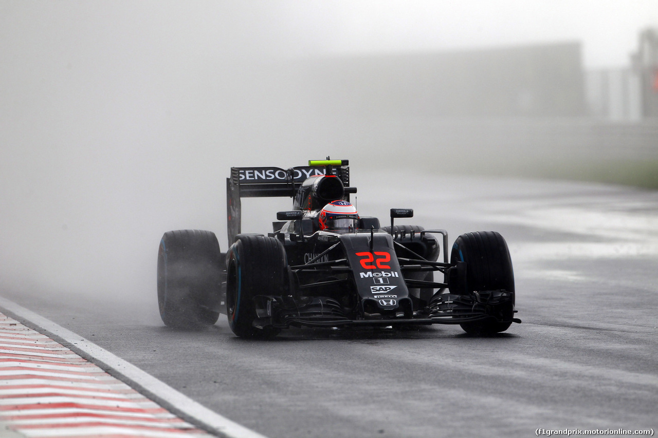 GP UNGHERIA, 23.07.2016 - Qualifiche, Jenson Button (GBR)  McLaren Honda MP4-31