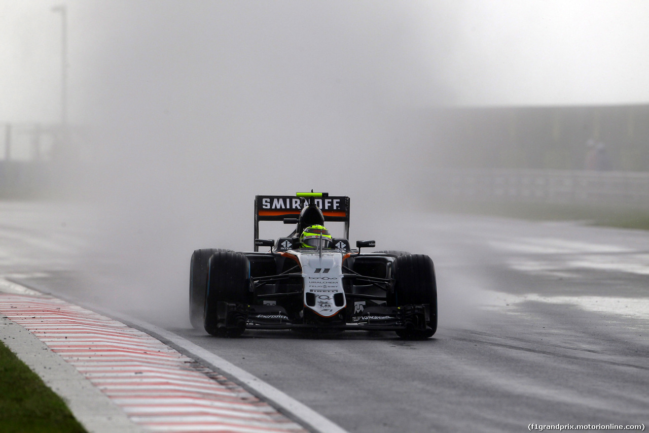 GP UNGHERIA, 23.07.2016 - Qualifiche, Sergio Perez (MEX) Sahara Force India F1 VJM09