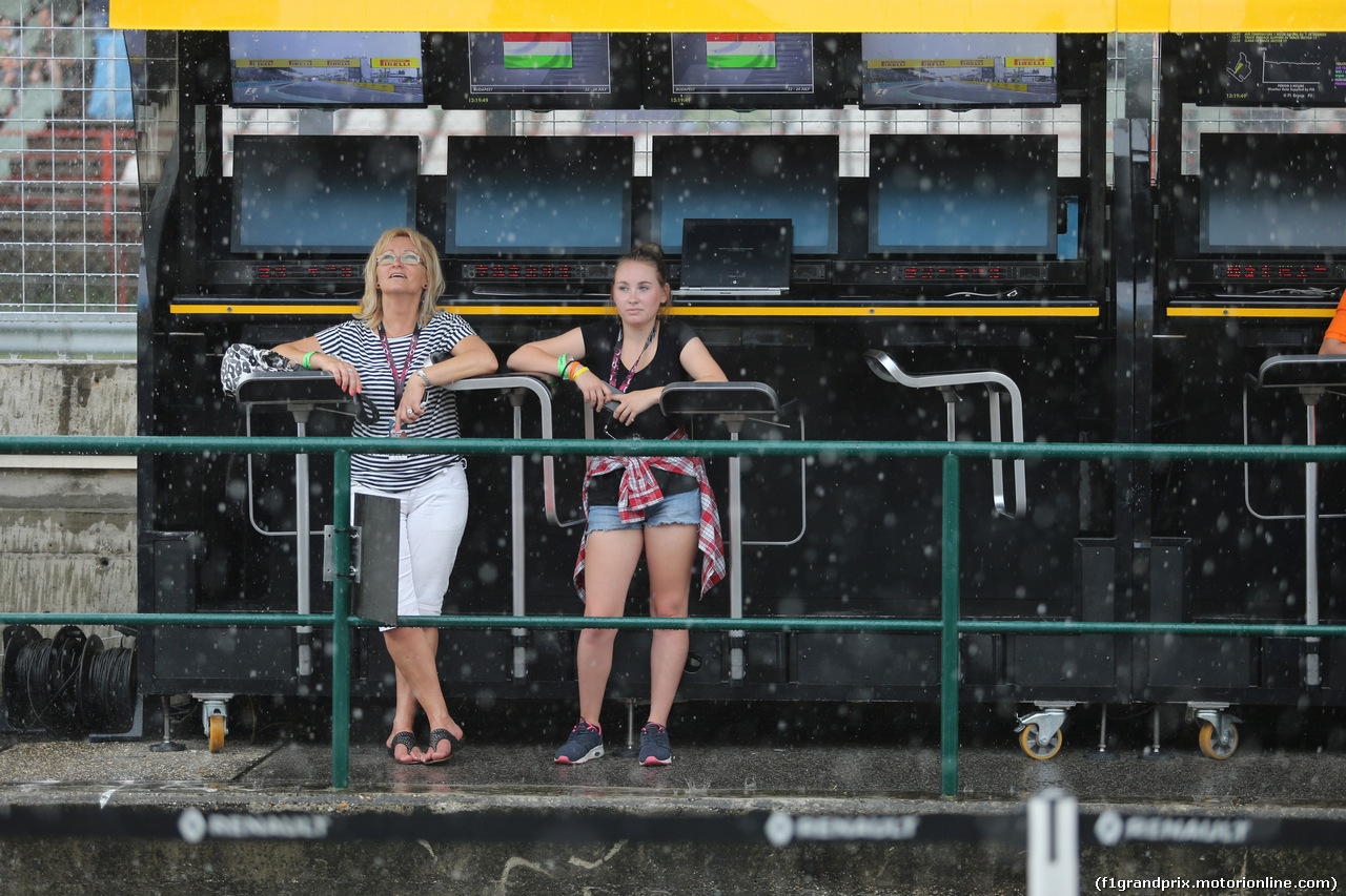 GP UNGHERIA, 23.07.2016 - Qualifiche, A rain storm hits the circuit before qualifying