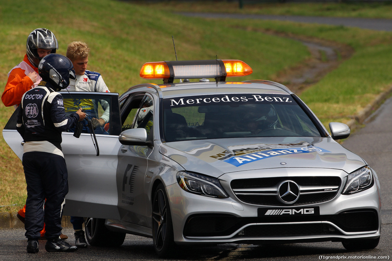 GP UNGHERIA, 23.07.2016 - Qualifiche, Marcus Ericsson (SUE) Sauber C34 after Crash