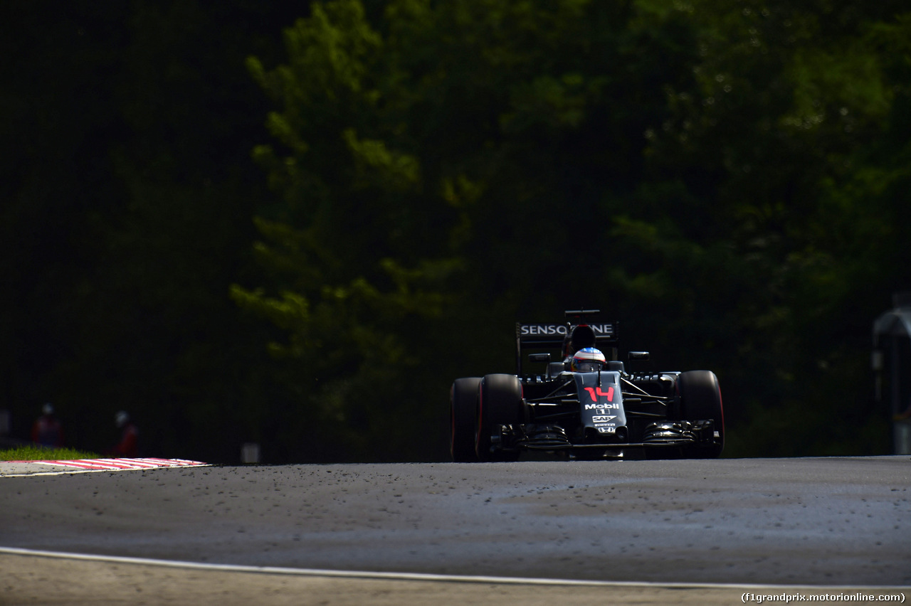 GP UNGHERIA, 23.07.2016 - Qualifiche, Fernando Alonso (ESP) McLaren Honda MP4-31