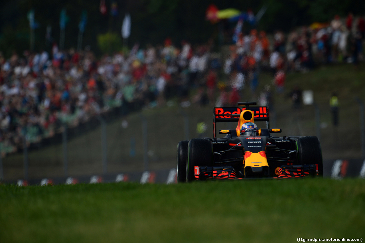 GP UNGHERIA, 23.07.2016 - Qualifiche, Daniel Ricciardo (AUS) Red Bull Racing RB12