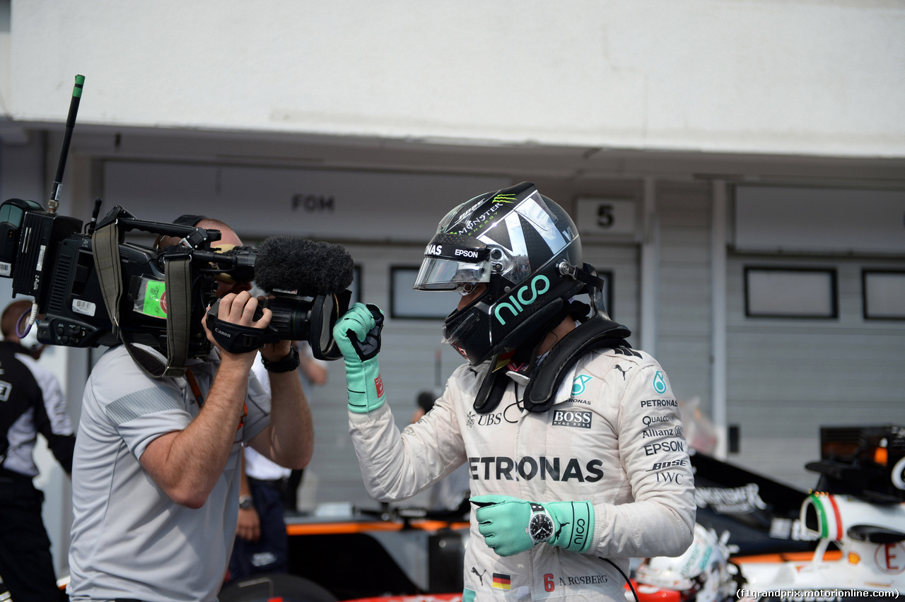 GP UNGHERIA, 23.07.2016 - Qualifiche, Nico Rosberg (GER) Mercedes AMG F1 W07 Hybrid pole position