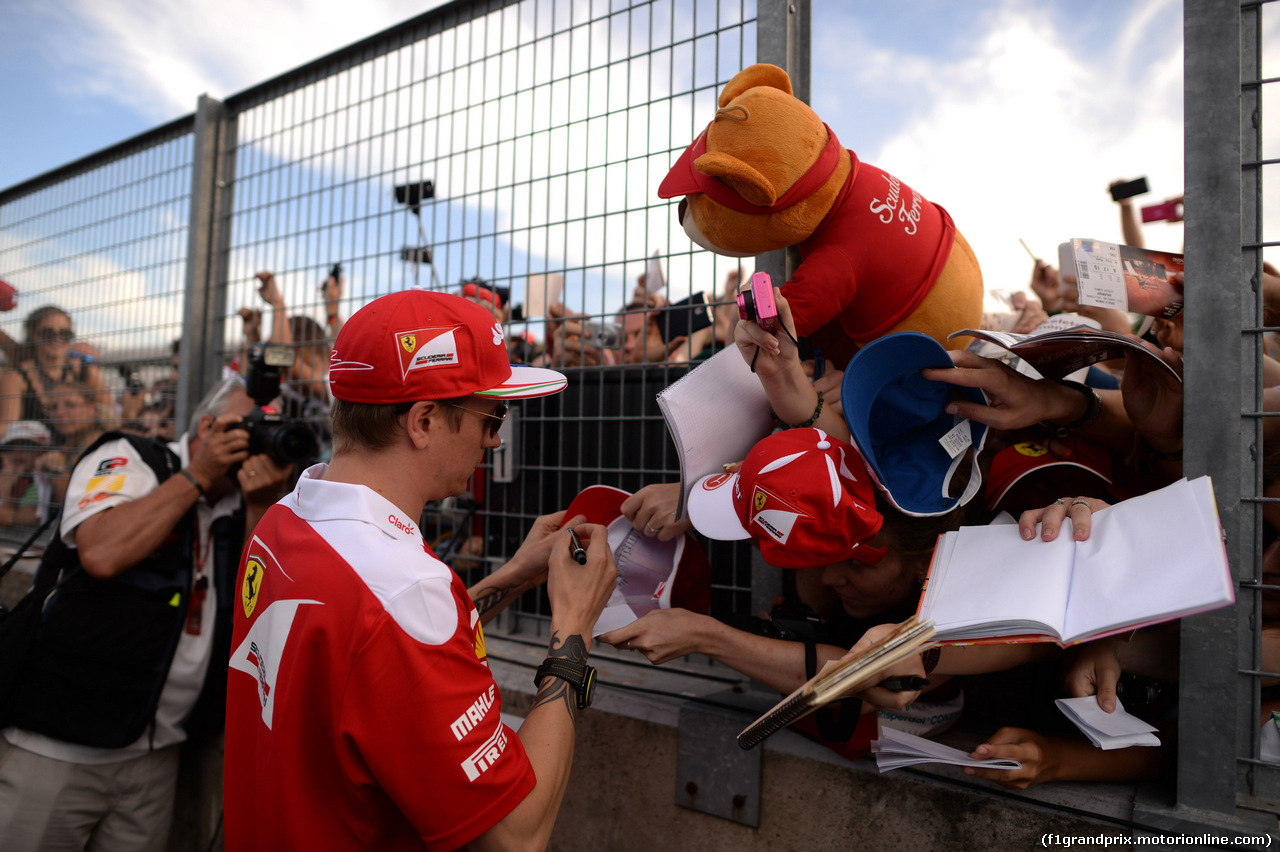 GP UNGHERIA, 21.07.2016 - Autograph session, Kimi Raikkonen (FIN) Ferrari SF16-H