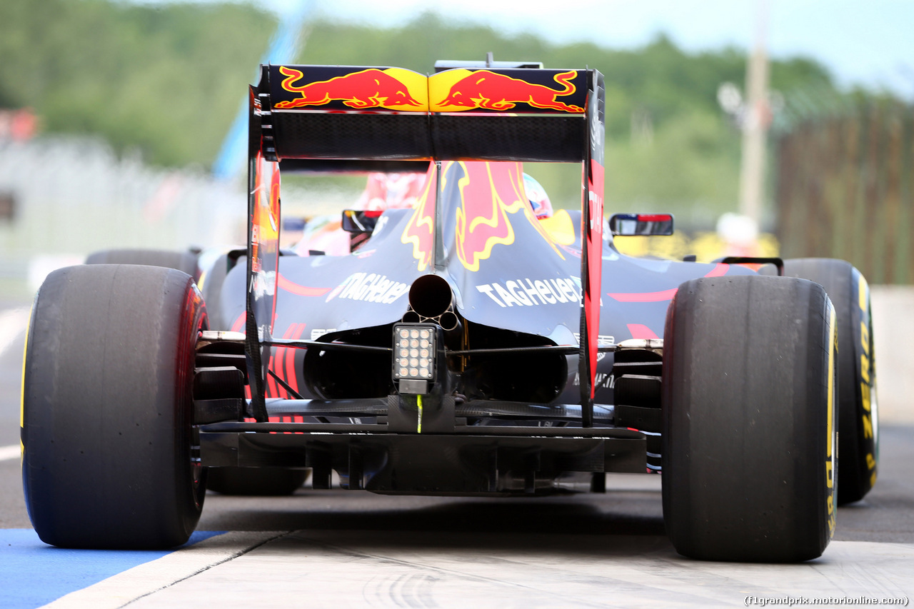 GP UNGHERIA, 22.07.2016 - Prove Libere 1, Max Verstappen (NED) Red Bull Racing RB12