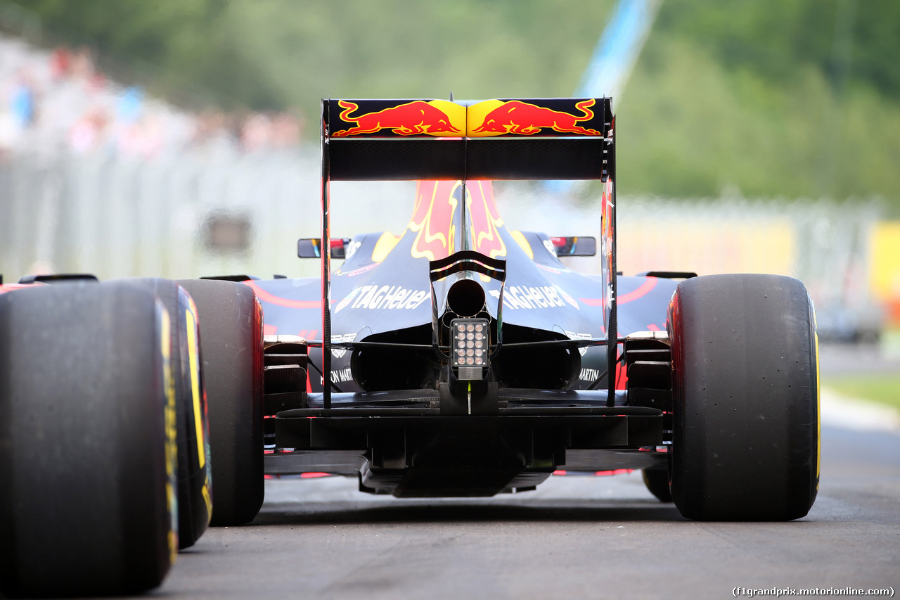 GP UNGHERIA, 22.07.2016 - Prove Libere 1, Max Verstappen (NED) Red Bull Racing RB12