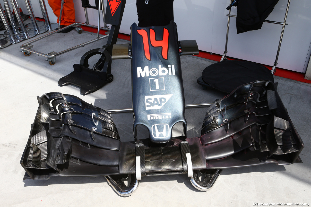 GP UNGHERIA, 22.07.2016 - Prove Libere 1, McLaren Honda MP4-31, detail