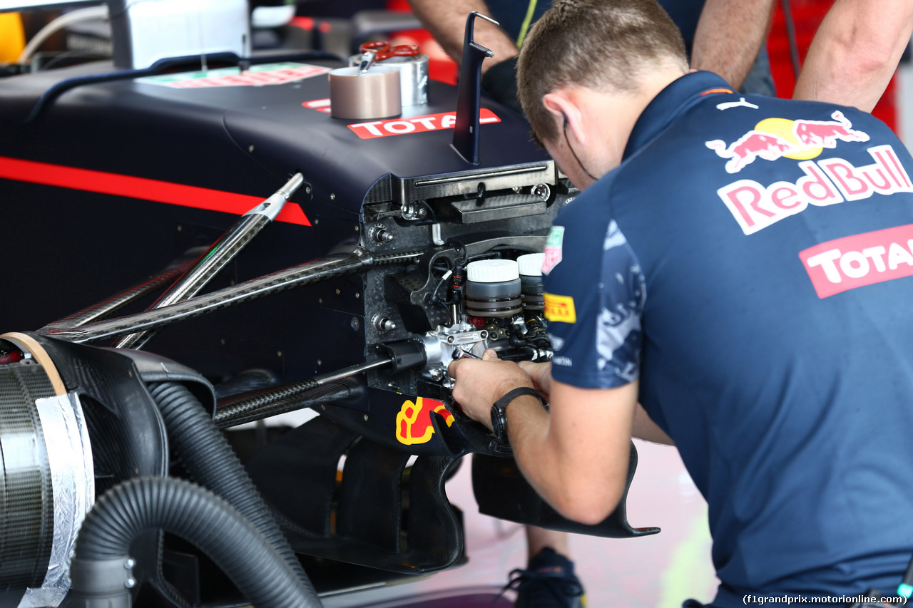 GP UNGHERIA, 22.07.2016 - Prove Libere 1, Red Bull Racing RB12, detail