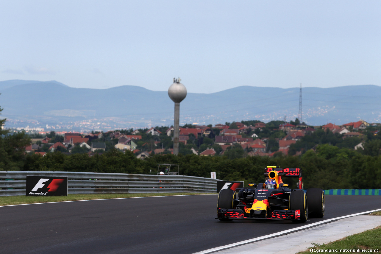 GP UNGHERIA, 22.07.2016 - Prove Libere 1, Max Verstappen (NED) Red Bull Racing RB12