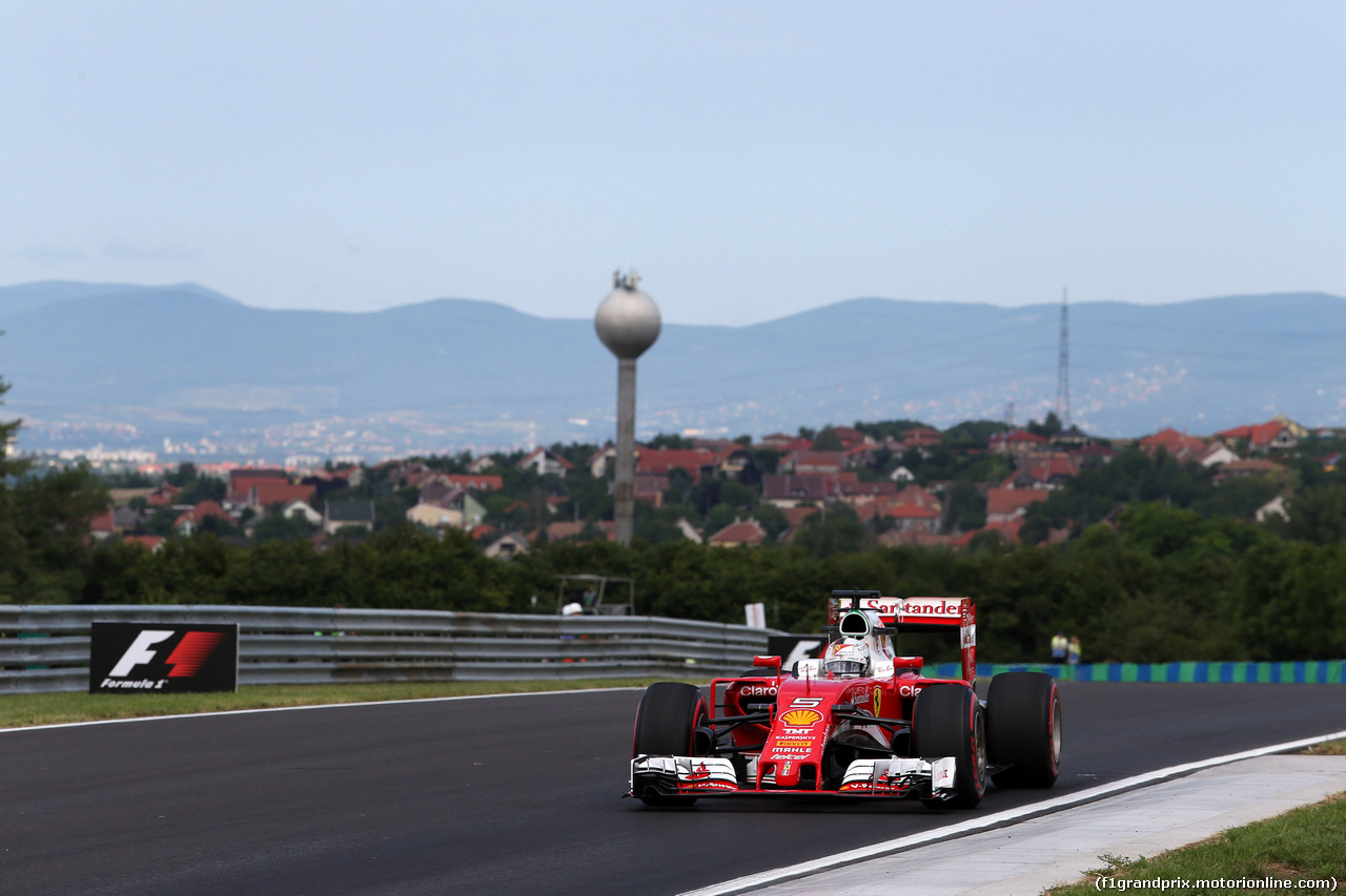 GP UNGHERIA, 22.07.2016 - Prove Libere 1, Sebastian Vettel (GER) Ferrari SF16-H