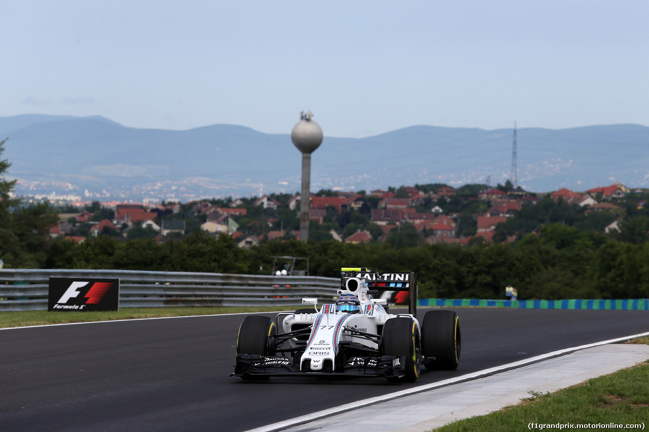 GP UNGHERIA, 22.07.2016 - Prove Libere 1, Valtteri Bottas (FIN) Williams FW38