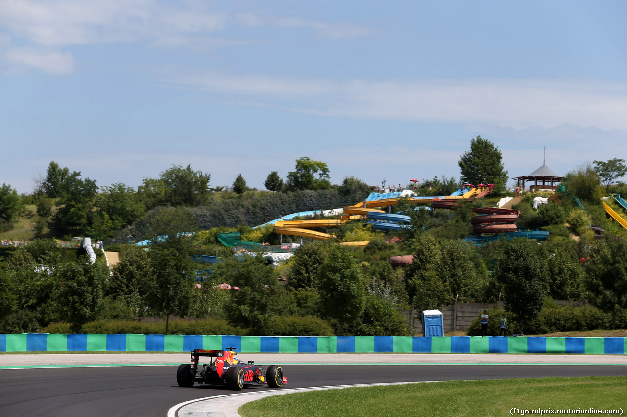 GP UNGHERIA, 22.07.2016 - Prove Libere 1, Daniel Ricciardo (AUS) Red Bull Racing RB12