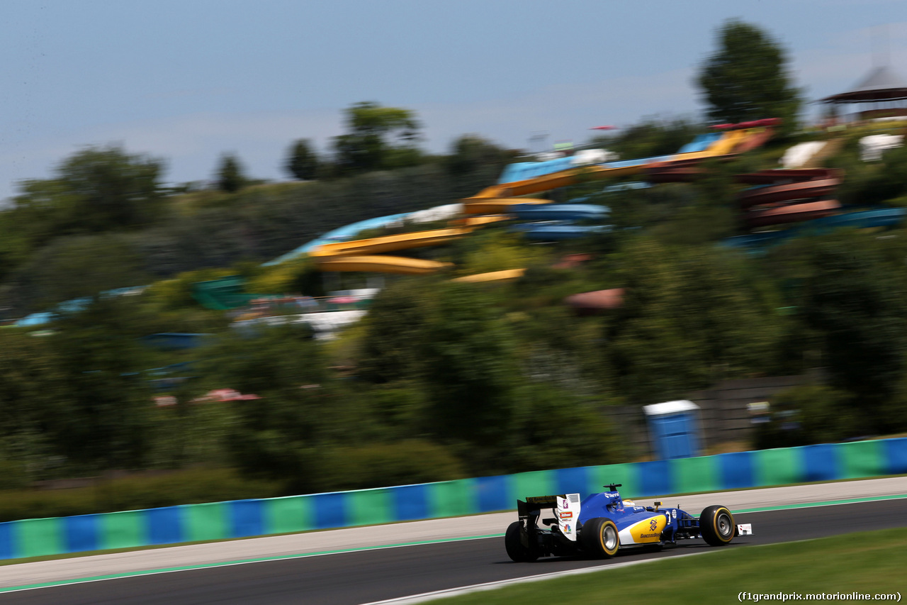 GP UNGHERIA, 22.07.2016 - Prove Libere 1, Marcus Ericsson (SUE) Sauber C34