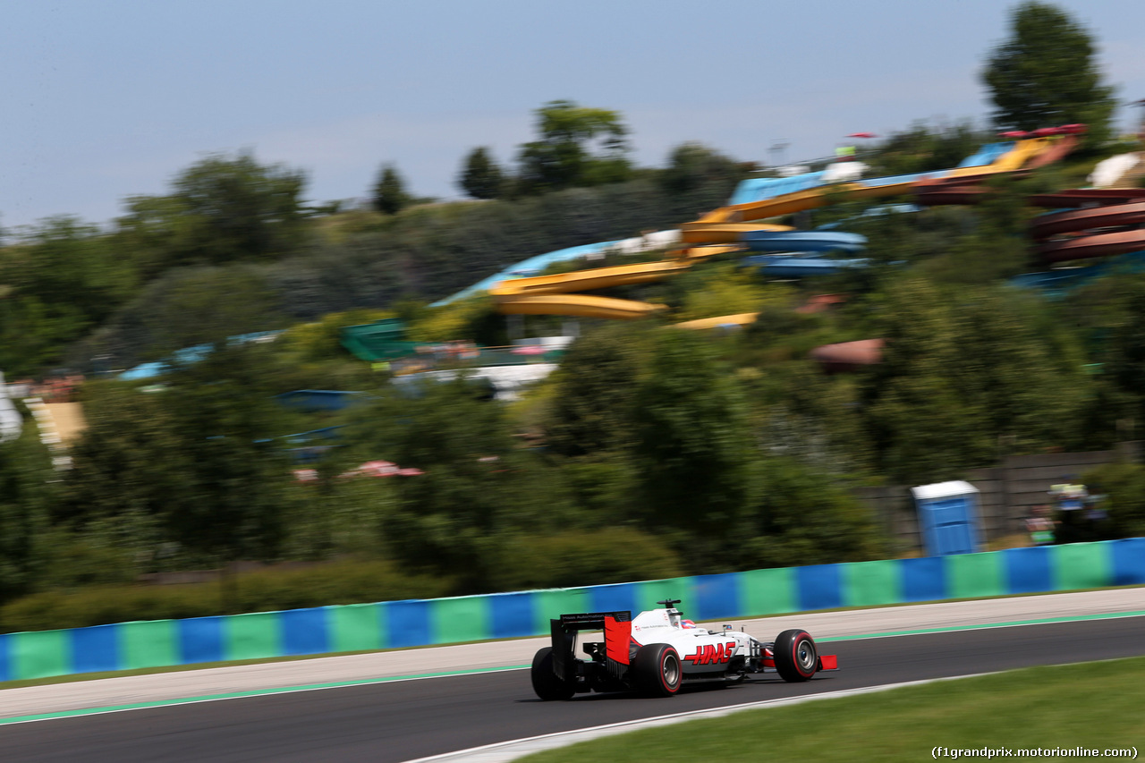 GP UNGHERIA, 22.07.2016 - Prove Libere 1, Romain Grosjean (FRA) Haas F1 Team VF-16