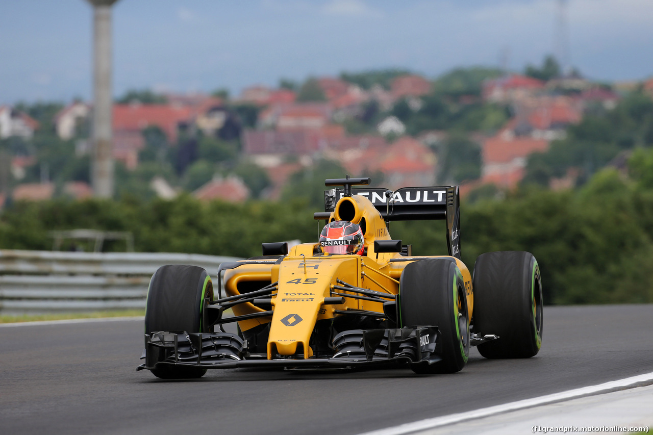 GP UNGHERIA, 22.07.2016 - Prove Libere 1, Esteban Ocon (FRA) Renault Sport Formula One Team Test Driver