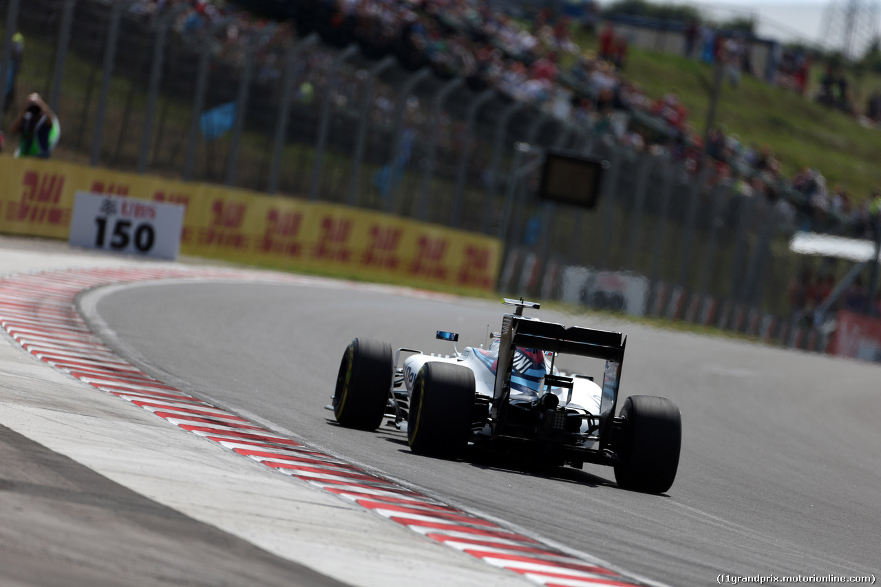 GP UNGHERIA, 22.07.2016 - Prove Libere 1, Valtteri Bottas (FIN) Williams FW38