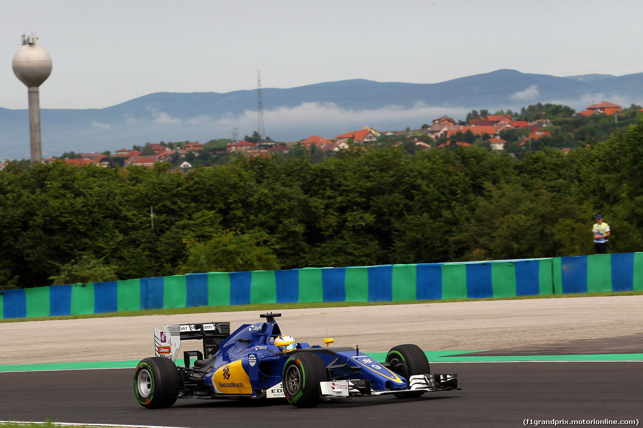 GP UNGHERIA, 22.07.2016 - Prove Libere 1, Marcus Ericsson (SUE) Sauber C34