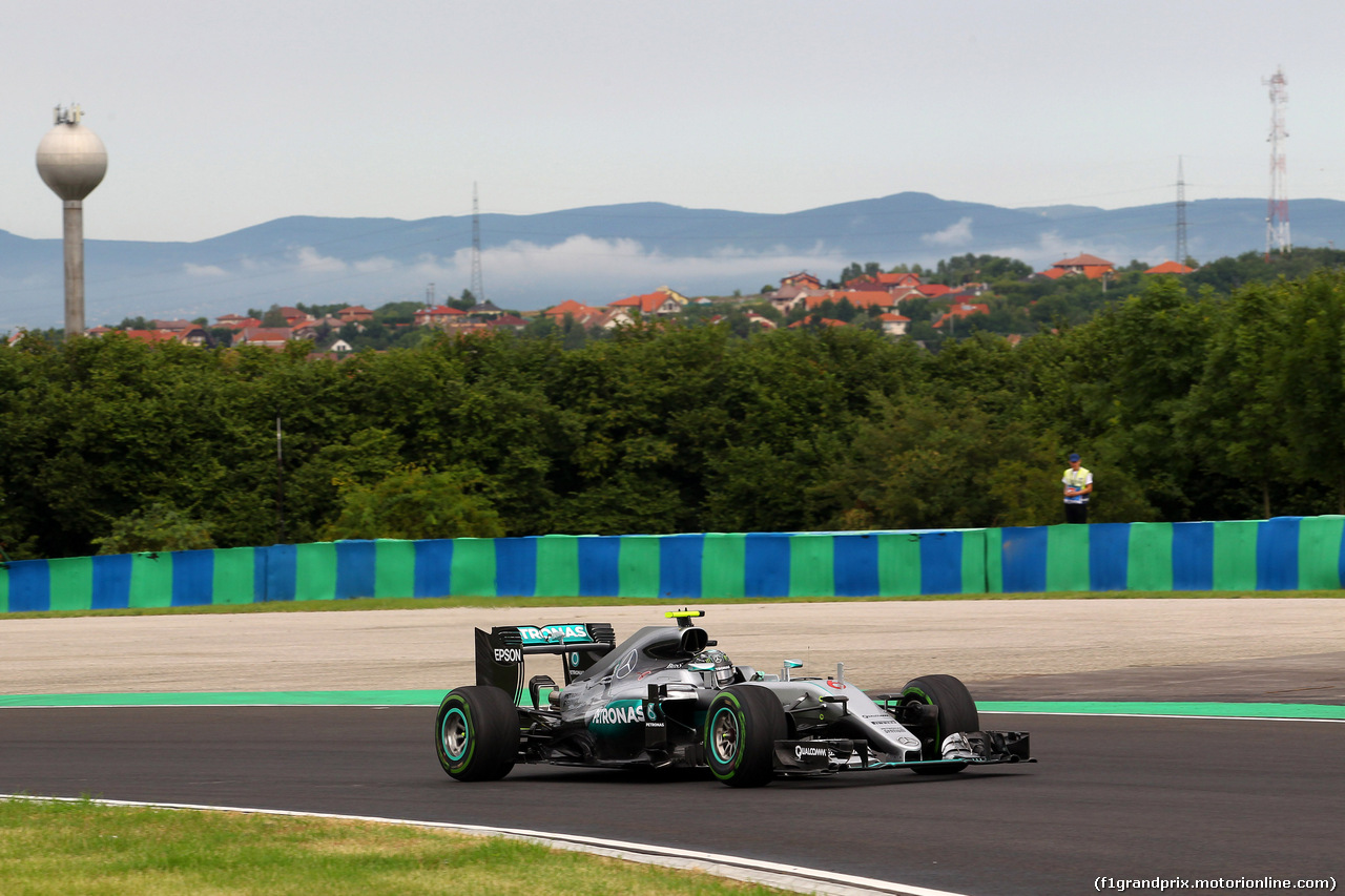 GP UNGHERIA, 22.07.2016 - Prove Libere 1, Nico Rosberg (GER) Mercedes AMG F1 W07 Hybrid