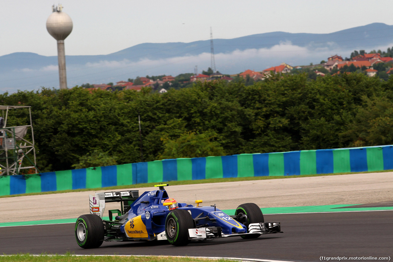 GP UNGHERIA, 22.07.2016 - Prove Libere 1, Felipe Nasr (BRA) Sauber C34