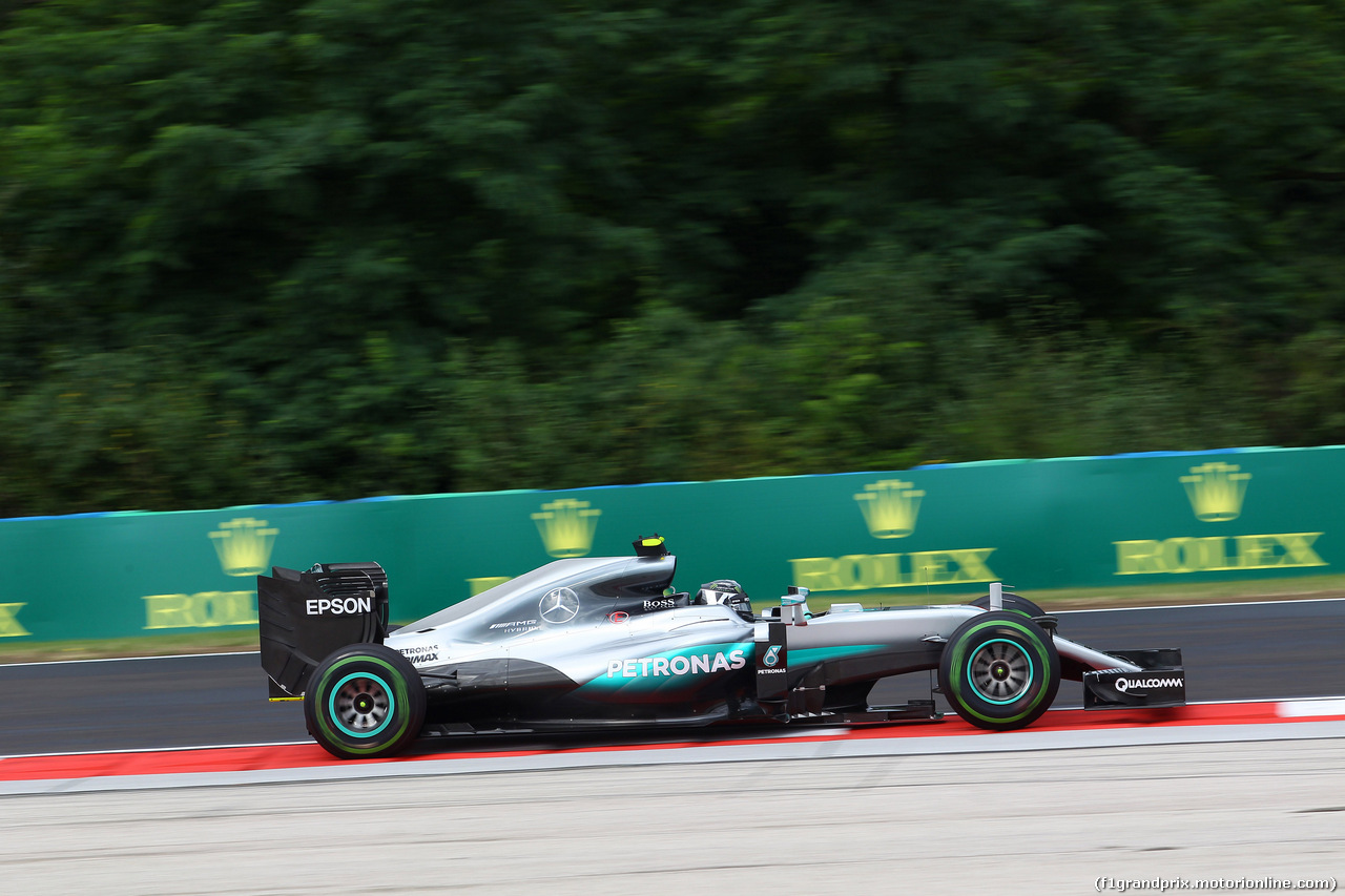 GP UNGHERIA, 22.07.2016 - Prove Libere 1, Nico Rosberg (GER) Mercedes AMG F1 W07 Hybrid