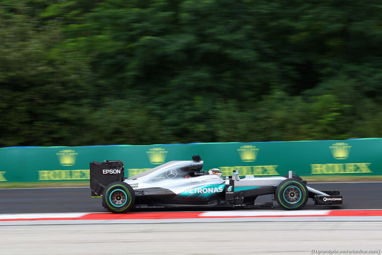 GP UNGHERIA, 22.07.2016 - Prove Libere 1, Lewis Hamilton (GBR) Mercedes AMG F1 W07 Hybrid