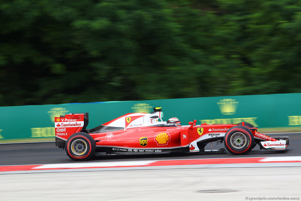 GP UNGHERIA, 22.07.2016 - Prove Libere 1, Kimi Raikkonen (FIN) Ferrari SF16-H
