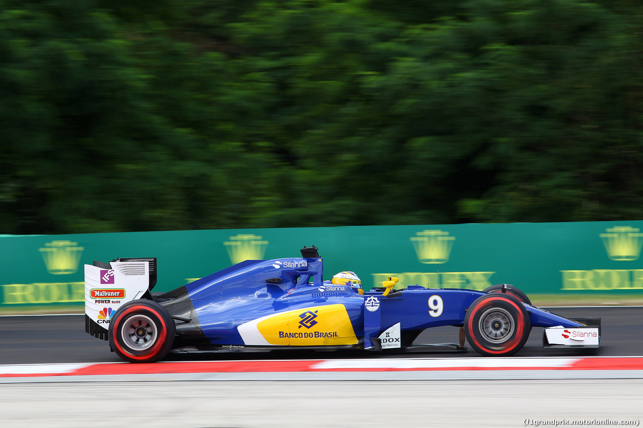 GP UNGHERIA, 22.07.2016 - Prove Libere 1, Marcus Ericsson (SUE) Sauber C34